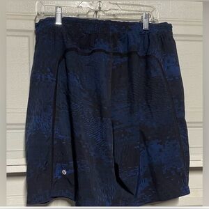 Lululemon Blue Patterned Shorts